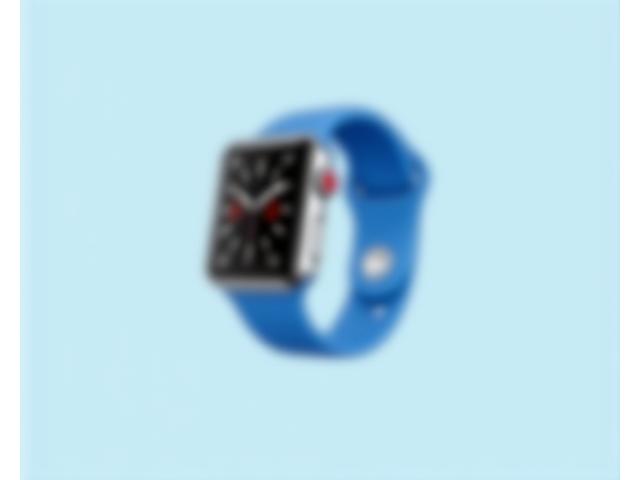 Apple Watch SE s modrým sportovním páskem